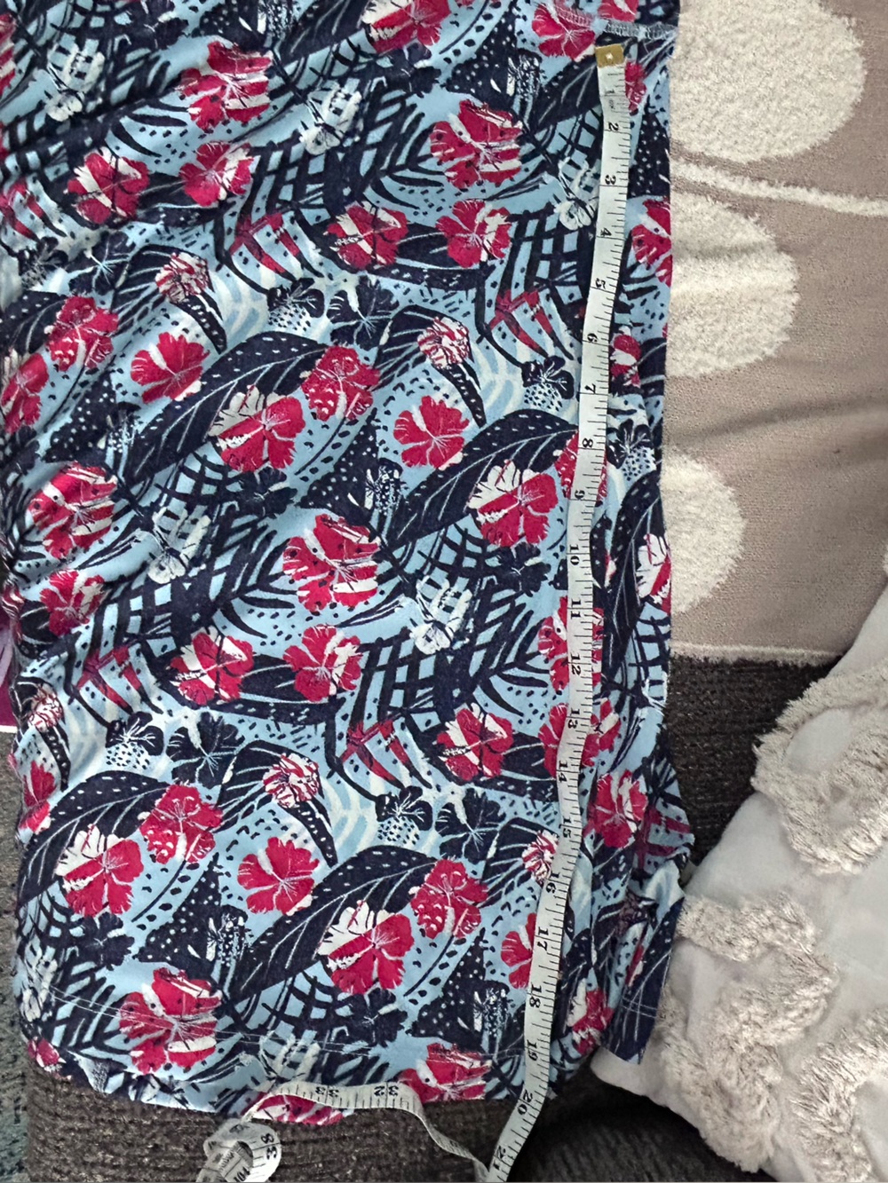 Huk Navy, Light Blue and Pink Floral Tank Dress - Picture 7 of 7